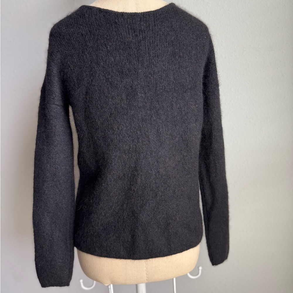 La Maille Sezane Barry Cardigan Mohair Alpaca V-Neck Knit Women’s Button - Picture 3 of 15